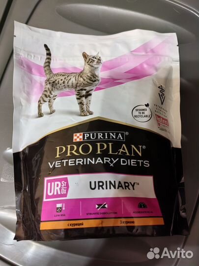 350гр Корм для кошек pro plan urinary purina кура