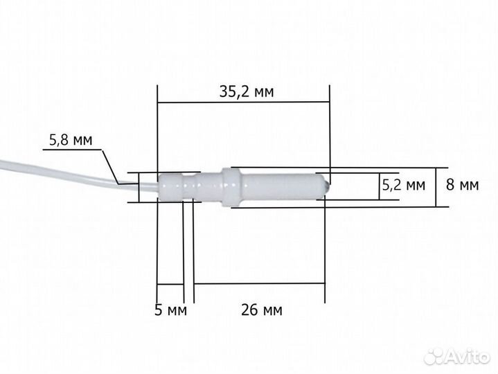 Свеча розжига варочной панели bosch 00622823