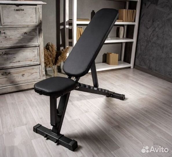 Скамья для жима лежа силовая складная новая