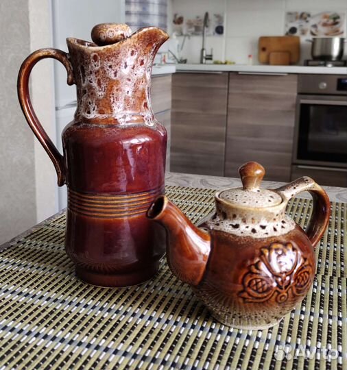 Набор керамический кувшин и чайник