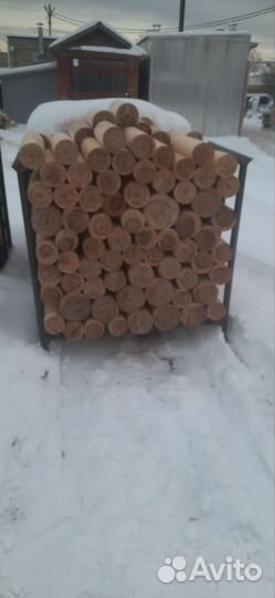 Дрова березовые полешки, колотые