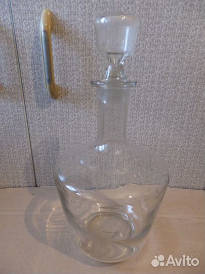 Графин офисный. Стекло. Объём 1,5 л. СССР