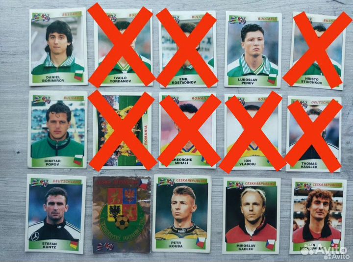 Наклейки Panini Europa 96. Europe-96