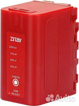 Аккумулятор zitay типа Sony NP-F750 6400мАч USB-C
