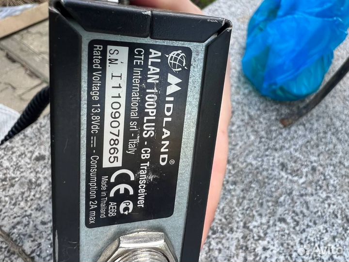 Автомобильная рация midland alan 100 plus