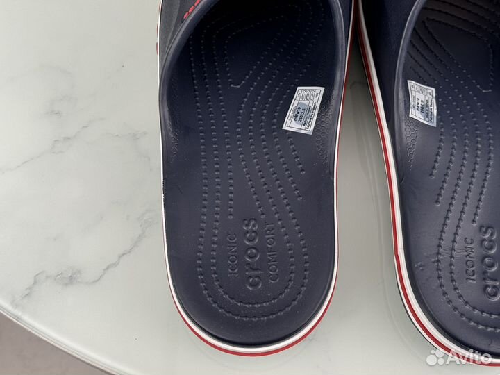 Тапочки Мужские Crocs Navy Red