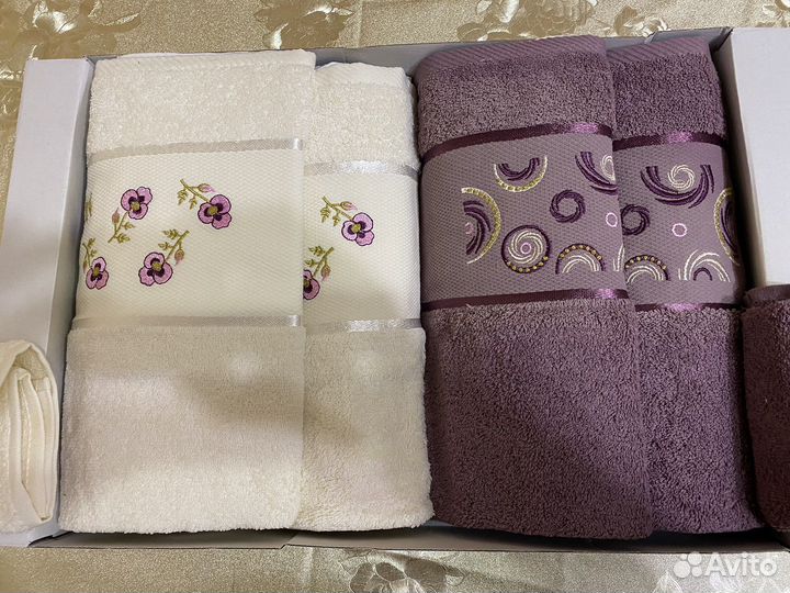 Merzuka новые Турецкие махровые полотенца 6 шт