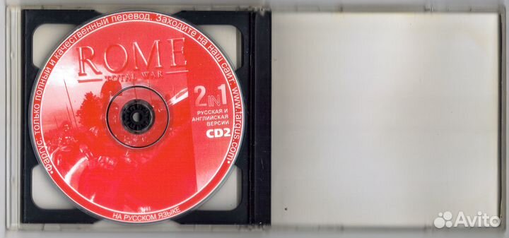 Rome. Total War. Фаргус пк PC 2 CD диск 2004