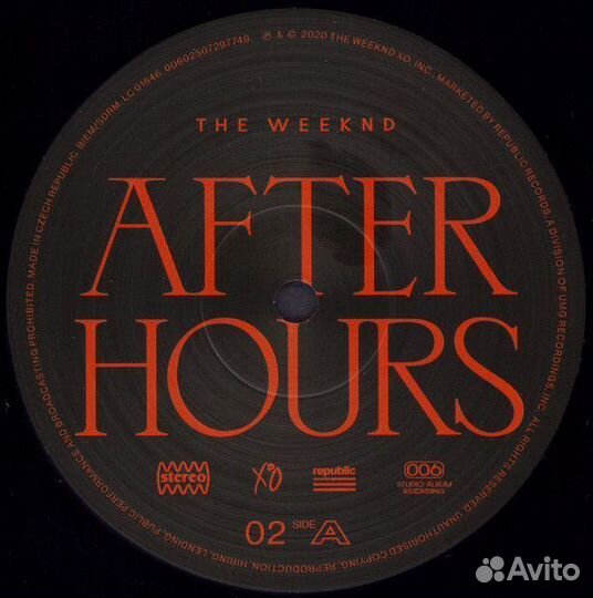 Винил The Weeknd – After Hours (2LP)