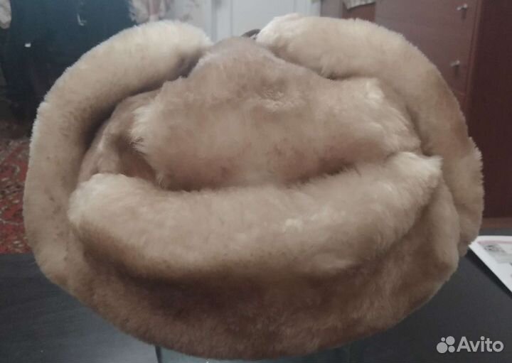 Мужская шапка с натуральным мехом