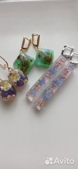 Серьги ручной работы