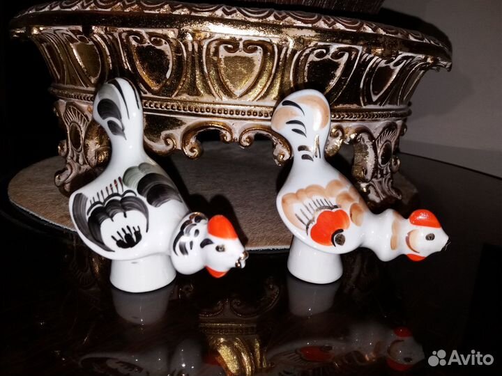 Статуэтки курочки СССР Вербилки продажа парой