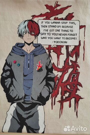 Cумка шопер аниме Todoroki Shouto