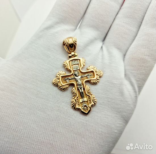 Золотой крест 5см 15,1гр