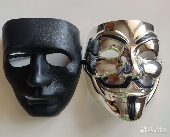 Маски карнавальные 2 шт