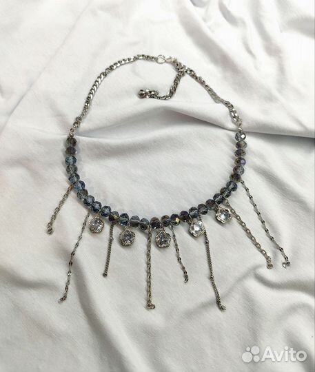 Колье-чокер из натуральных камней