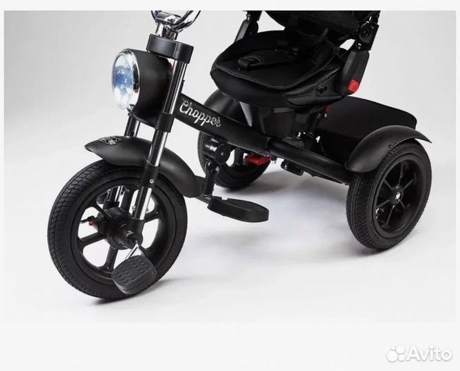Велосипед трехколесный chopper ch1 черный