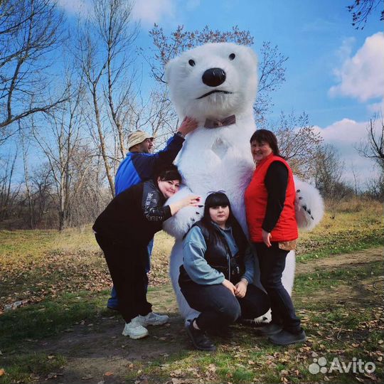 Белый мишка Снежок