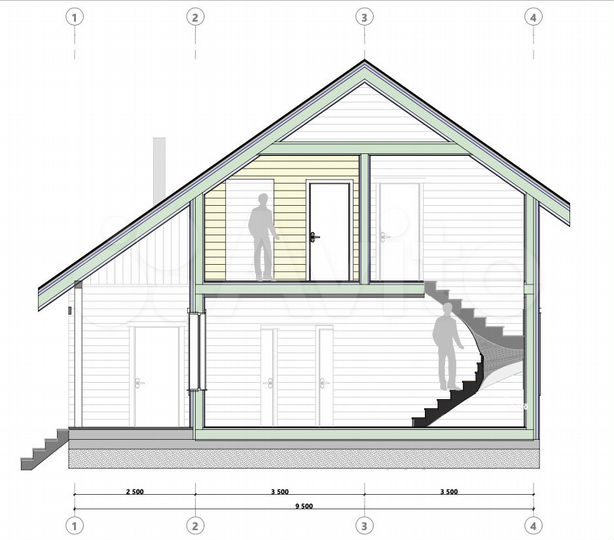 Дом 95,5 м² на участке 12,4 сот.