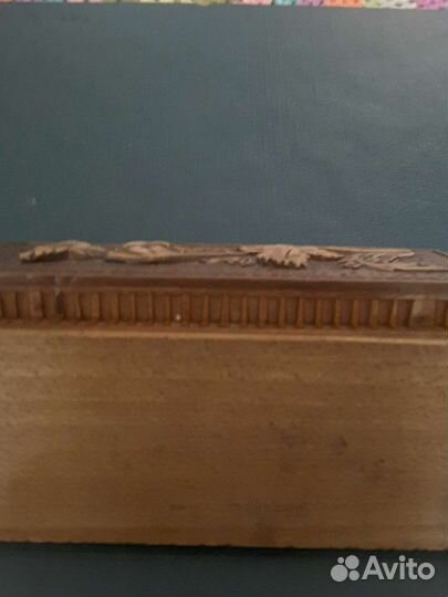 Деревянная шкатулка дореволюционная