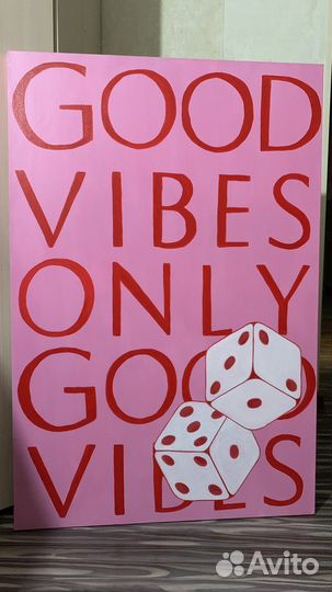 Интерьерная картина акрилом на холсте