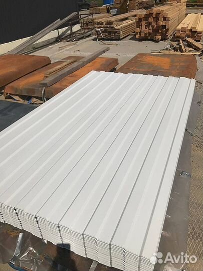 Профнастил Белый в наличии