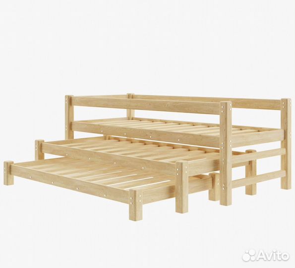 Двухъярусная кровать из массива