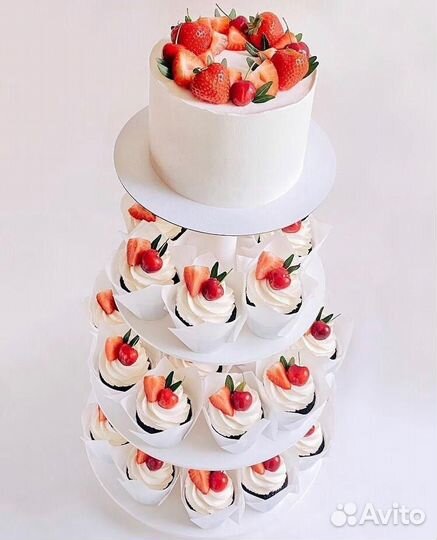 Аренда многоярусной подставки для торта, капкейков