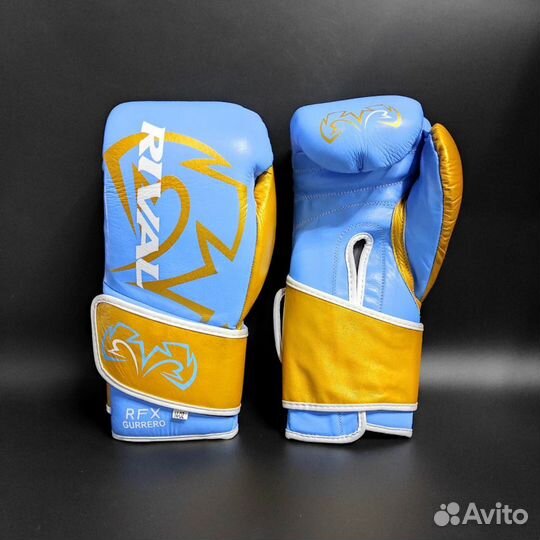 Боксерские перчатки Rival RFX Blue Gold