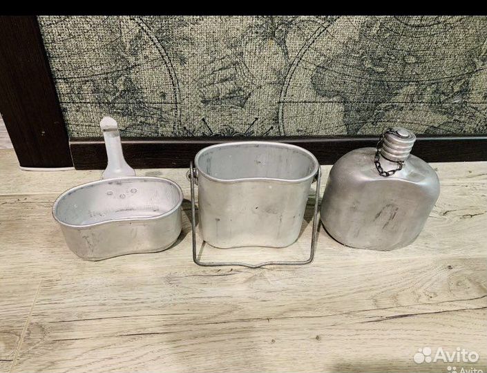 Котелок армейский с фляжкой