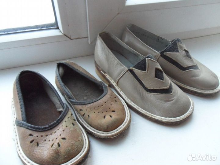 Детская обувь, ботиночки, кожа, винтаж СССР