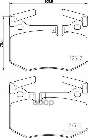 Колодки тормозные дисковые зад NP1147 nissh
