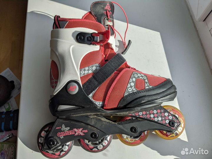 Роликовые коньки k2 размер регулируемый 35-40