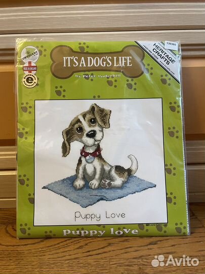 Набор для вышивания Puppy love Heritage Crafts