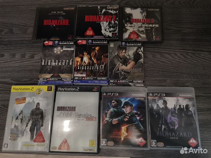 Лицензионные диски Resident Evil PS1-PS3 GC