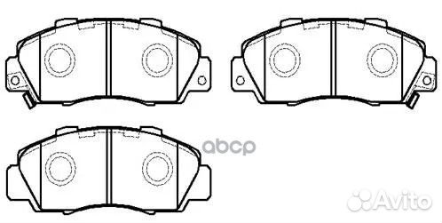 Колодки тормозные дисковые передние honda Accor