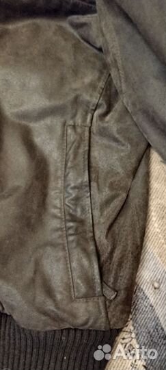 Кожаная куртка мужская коричневая 54