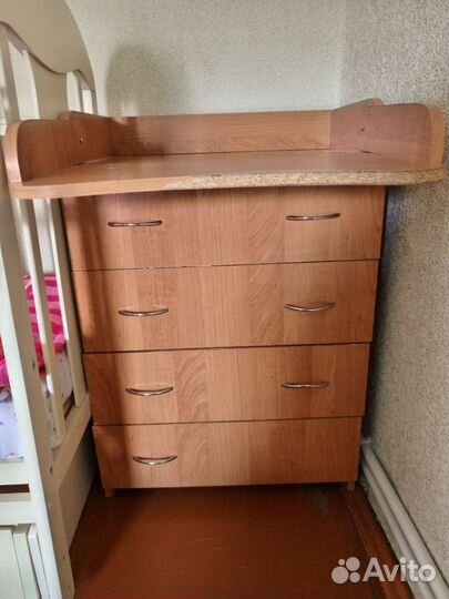 Пеленальный комод бу/ комод с пеленальным столиком