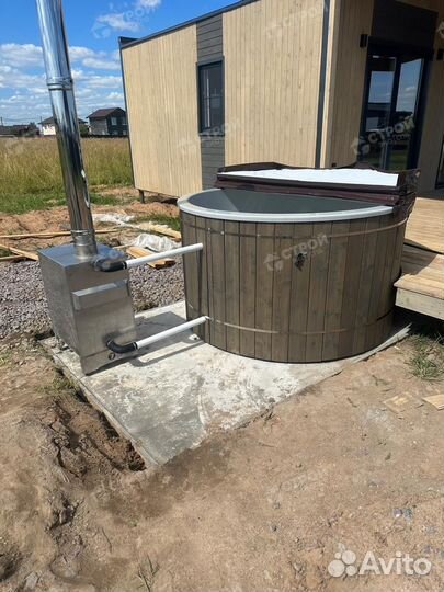 Банный чан - купель на дровах