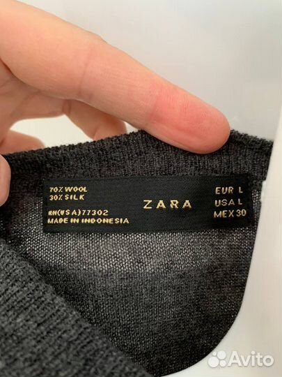 Шелк Шерсть Джемперы zara