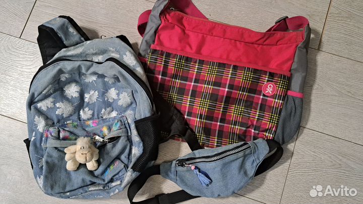 Сумка рюкзак для девочки 3в1
