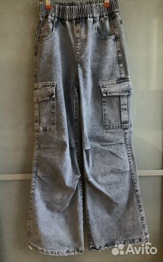 Джинсы оверсайз 152-158 рост, размер 28