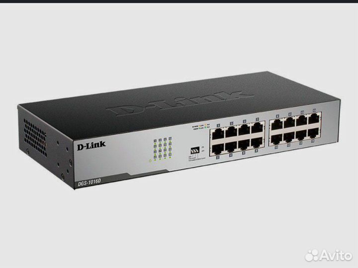 Неуправляемый контроллер D-Link DGS-1016C