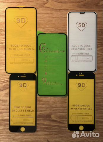 Защитные стекла для iPhone 5D,9D 6,7/8,X/XS/11,XR