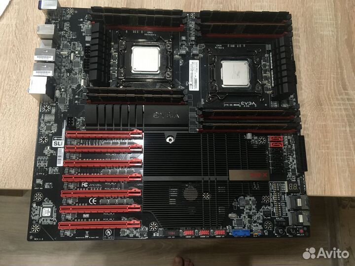 Продам Evga SR-X+2Xeon E5 2690V2+RAM 128 Gb