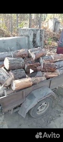 Дрова, легковой прицеп