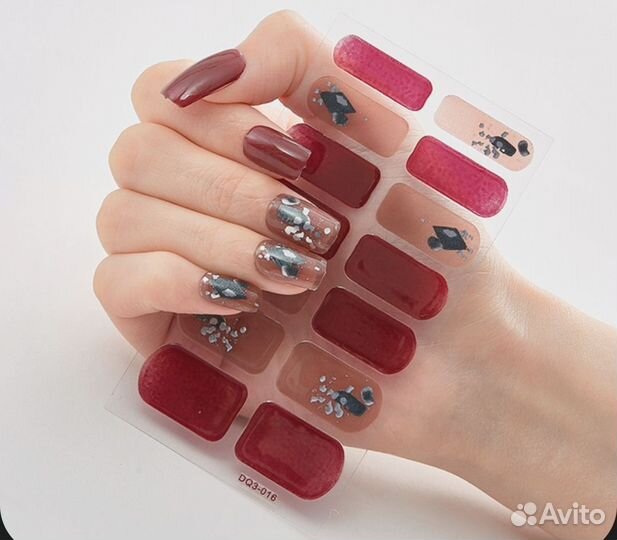 Наклейки с узором для дизайна ногтей