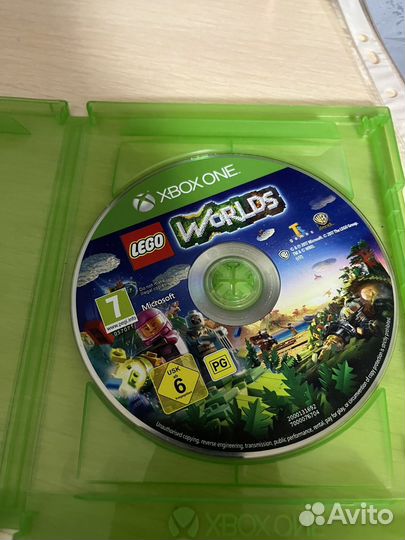 Диск lego worlds xbox one
