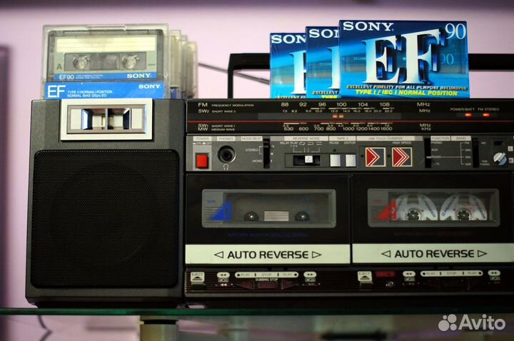 Редкая,реверсная магнитола Toshiba BomBeat RT-SX85