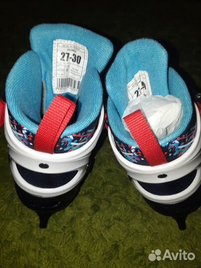 Коньки хоккейные детские раздвижные